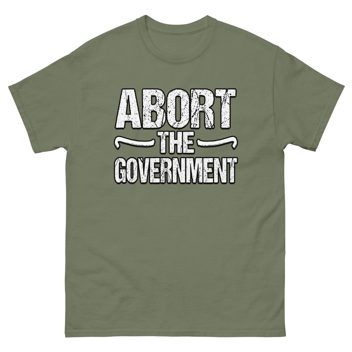 Abort The Government Heavy Cotton Shirt