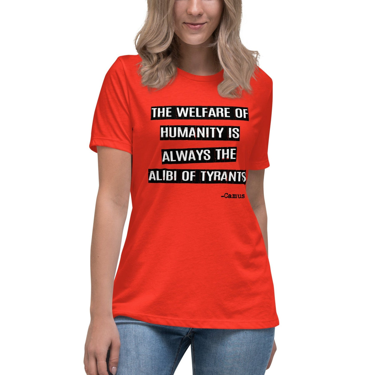 Albert Camus Alibi of Tyrants Women's Shirt