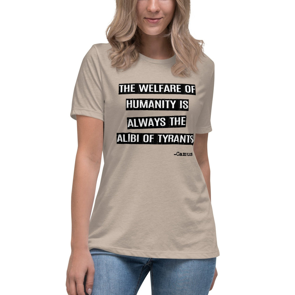 Albert Camus Alibi of Tyrants Women's Shirt