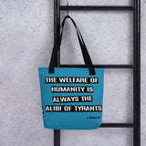 Alibi of Tyrants Camus Tote Bag