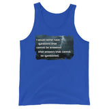 Answers That Cannot Be Questioned Premium Tank Top