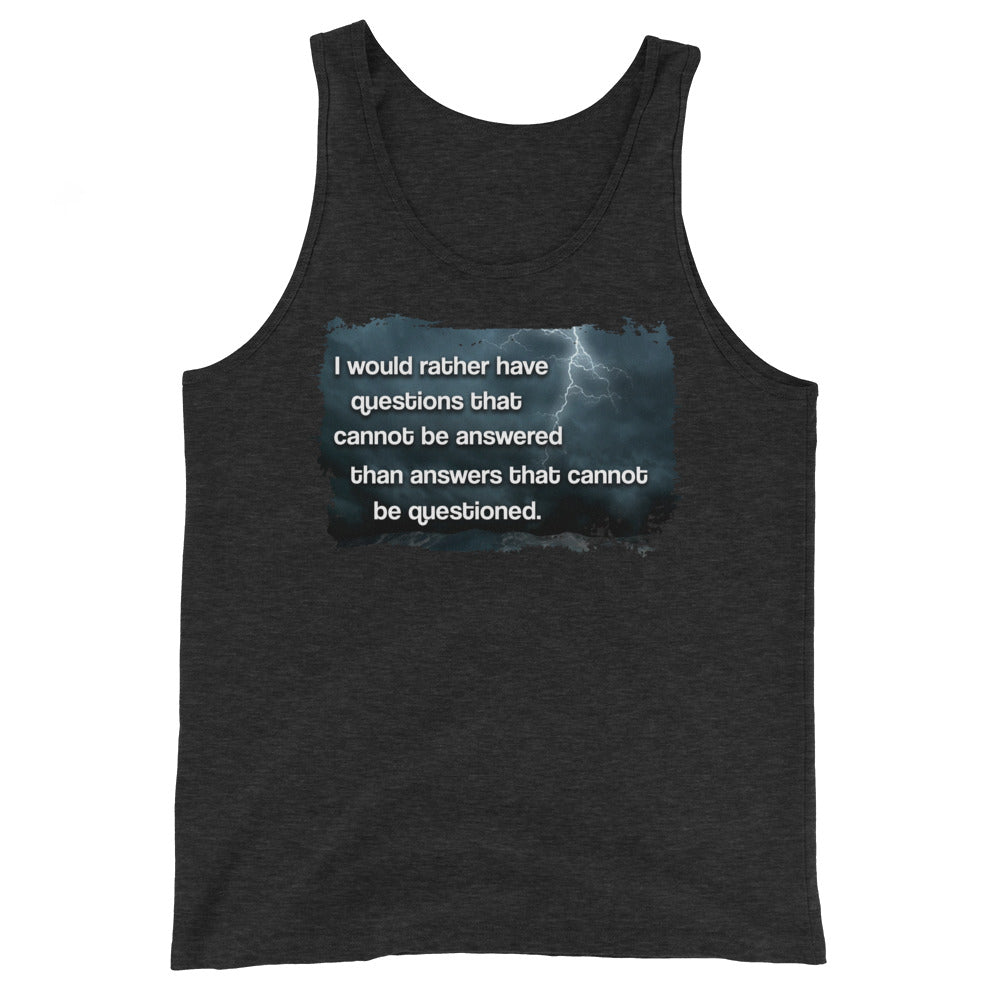 Answers That Cannot Be Questioned Premium Tank Top