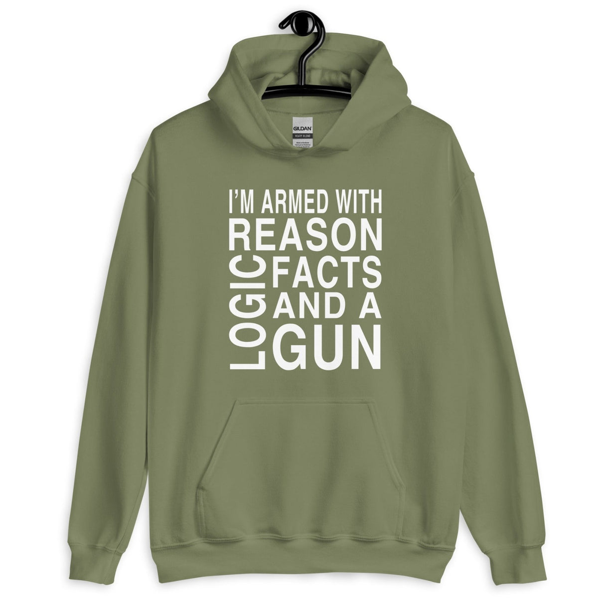 Armed with Reason Logic Facts and a Gun Hoodie