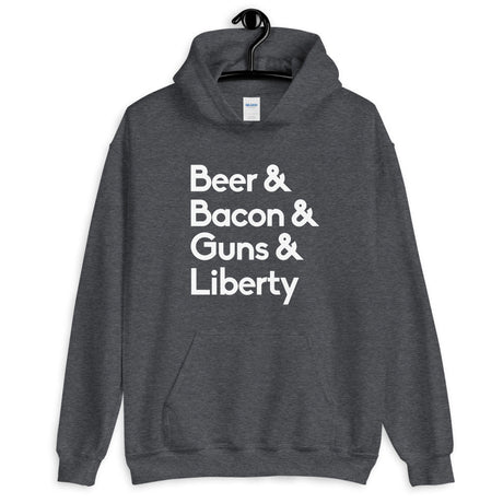 Beer Bacon Guns Liberty Hoodie