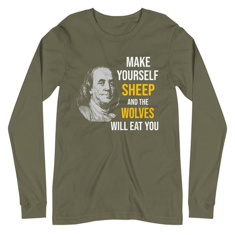 Ben Franklin Sheep and Wolves Premium Long Sleeve Shirt