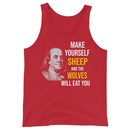 Ben Franklin Sheep and Wolves Premium Tank Top