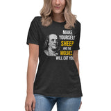 Ben Franklin Sheep and Wolves Women's Shirt