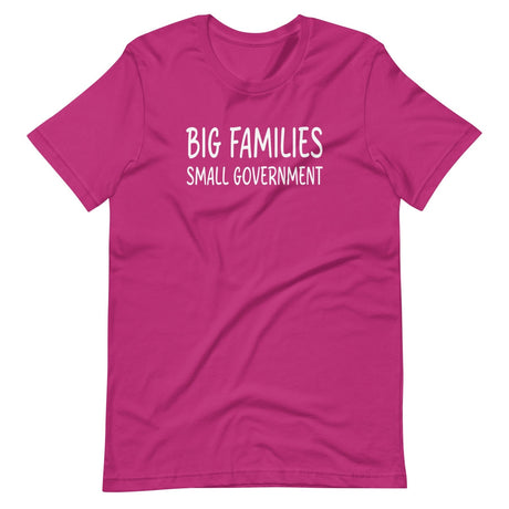 Big Families Small Government Shirt