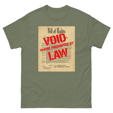 Bill of Rights Void Where Prohibited Heavy Cotton Shirt