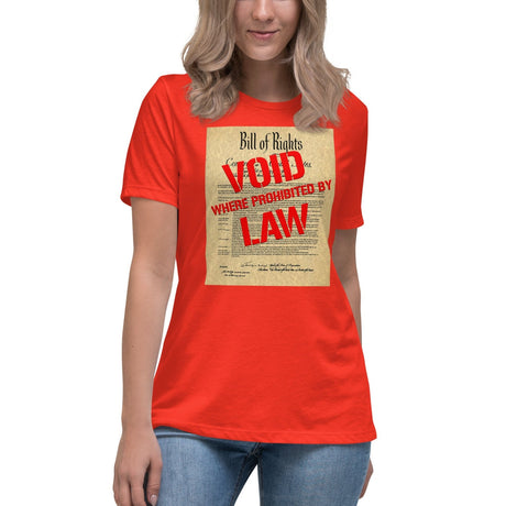 Bill of Rights Void Where Prohibited Women's Shirt