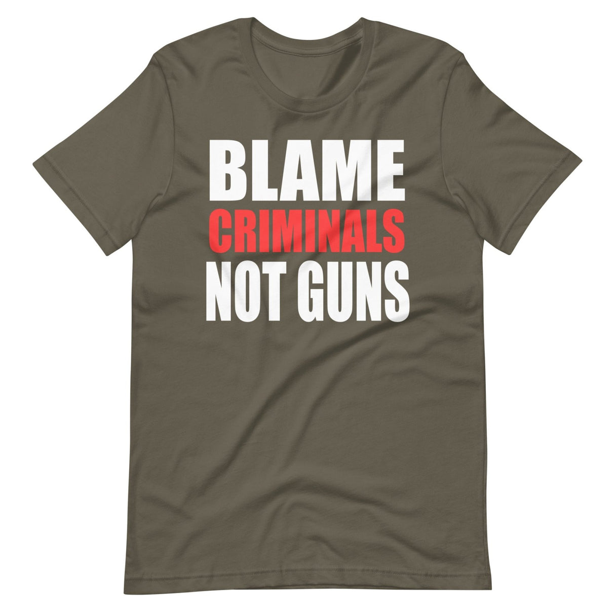 Blame Criminals Not Guns Shirt