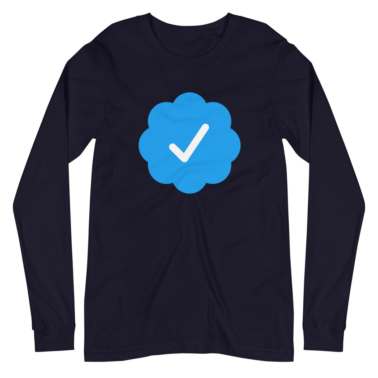 Blue Check Verified Premium Long Sleeve Shirt