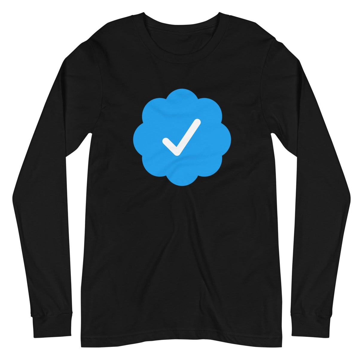 Blue Check Verified Premium Long Sleeve Shirt