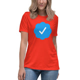 Blue Check Verified Women's Shirt