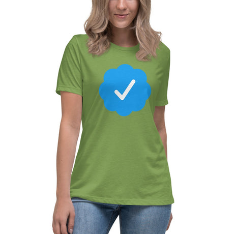 Blue Check Verified Women's Shirt