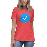 Blue Check Verified Women's Shirt