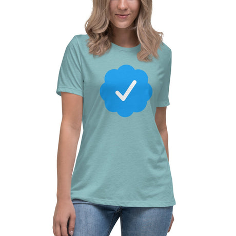 Blue Check Verified Women's Shirt