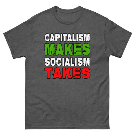 Capitalism Makes Socialism Takes Heavy Cotton Shirt