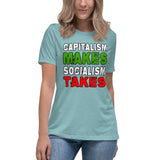 Capitalism Makes Socialism Takes Women's Shirt