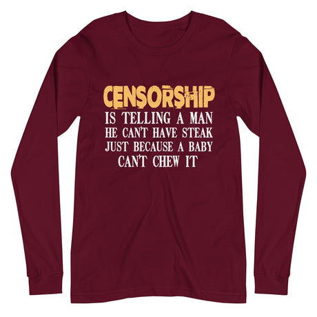 Censorship Steak Premium Long Sleeve Shirt