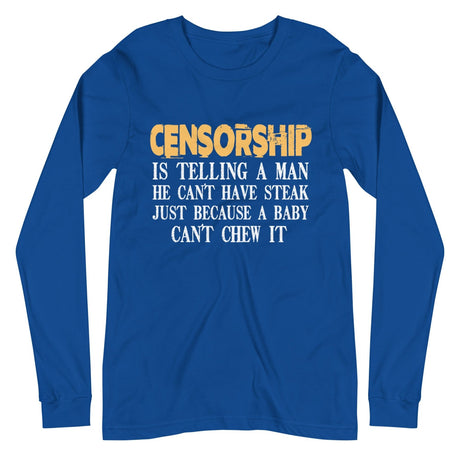 Censorship Steak Premium Long Sleeve Shirt