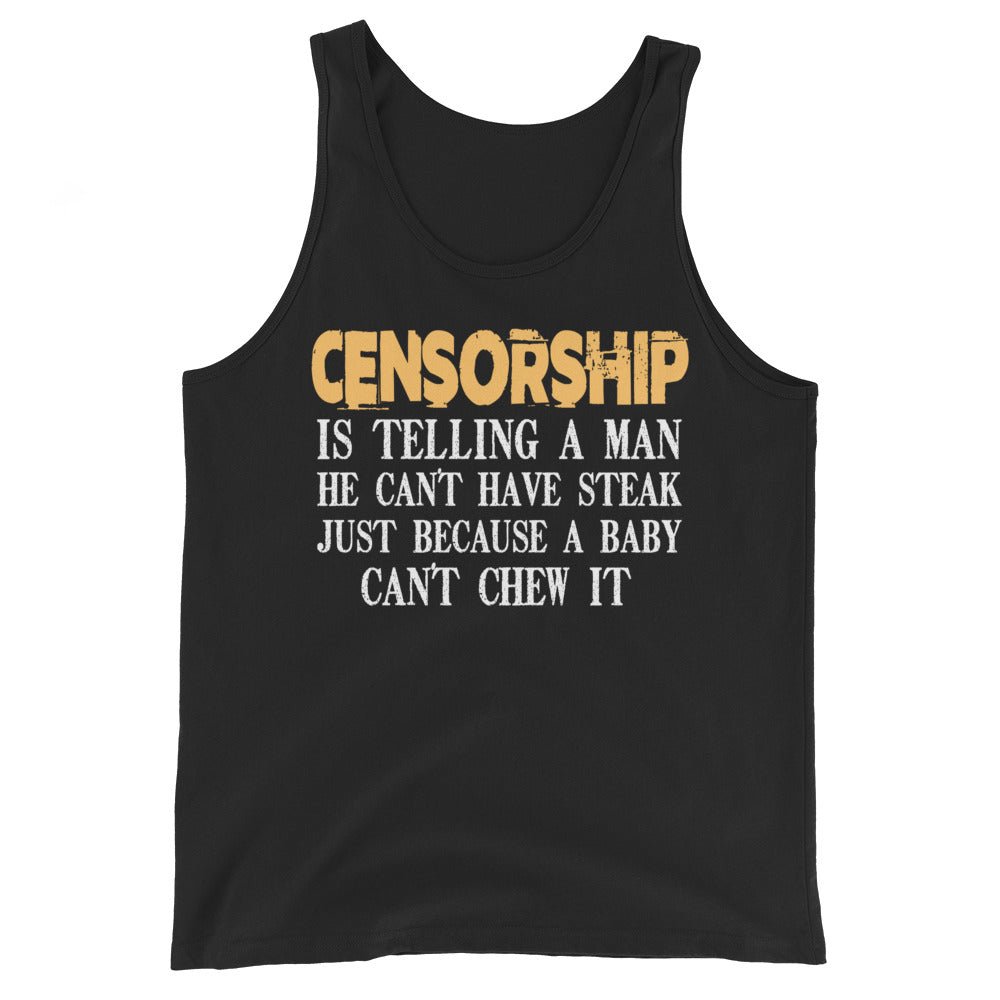 Censorship Steak Premium Tank Top