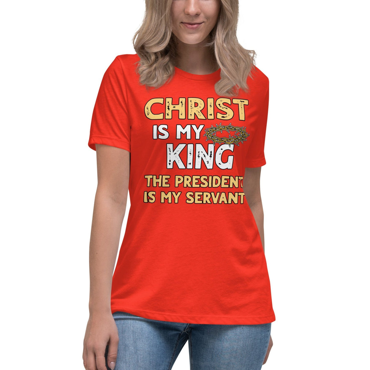 Christ is My King The President is My Servant Women's Shirt