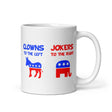 Clowns To The Left Jokers To The Right Coffee Mug