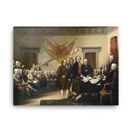 Declaration of Independence Signing Artistic Canvas Print