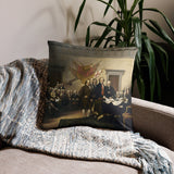 Declaration of Independence Signing Throw Pillow