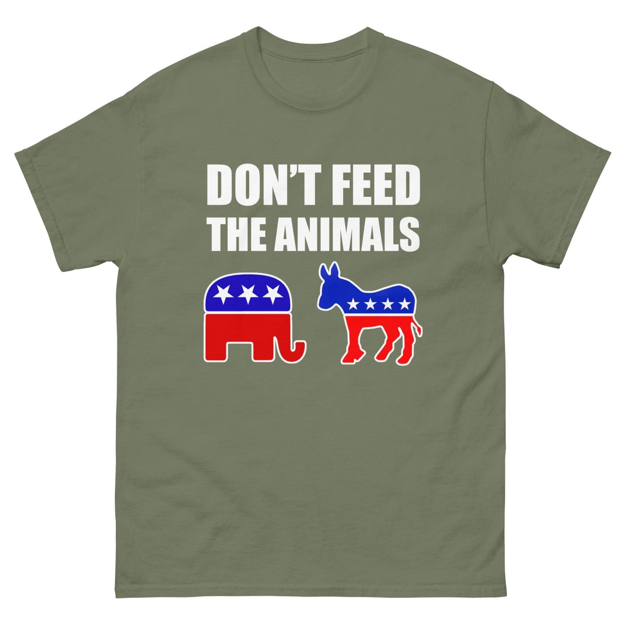 Don't Feed The Animals Heavy Cotton Shirt