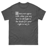 Fight For Your Right to Say It Heavy Cotton Shirt