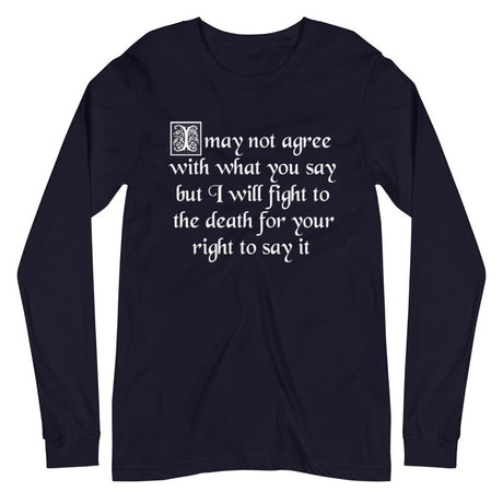 Fight For Your Right To Say It Premium Long Sleeve Shirt