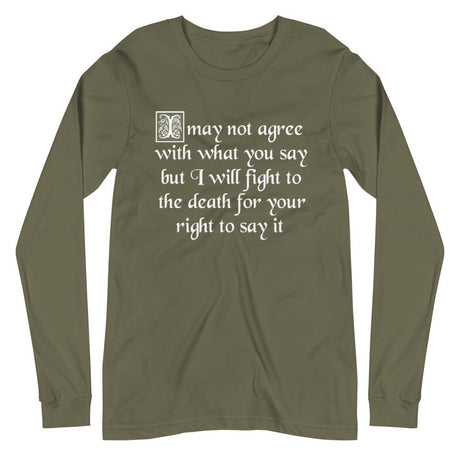 Fight For Your Right To Say It Premium Long Sleeve Shirt