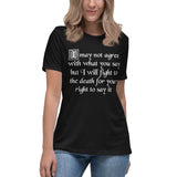 Fight For Your Right To Say It Women's Shirt