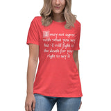 Fight For Your Right To Say It Women's Shirt