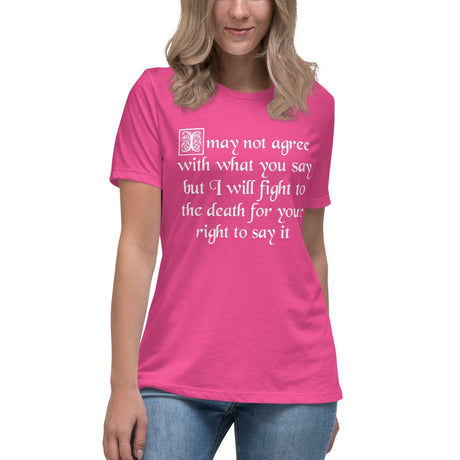 Fight For Your Right To Say It Women's Shirt