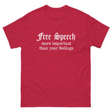 Free Speech More Important Than Your Feelings Heavy Cotton Shirt