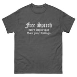 Free Speech More Important Than Your Feelings Heavy Cotton Shirt