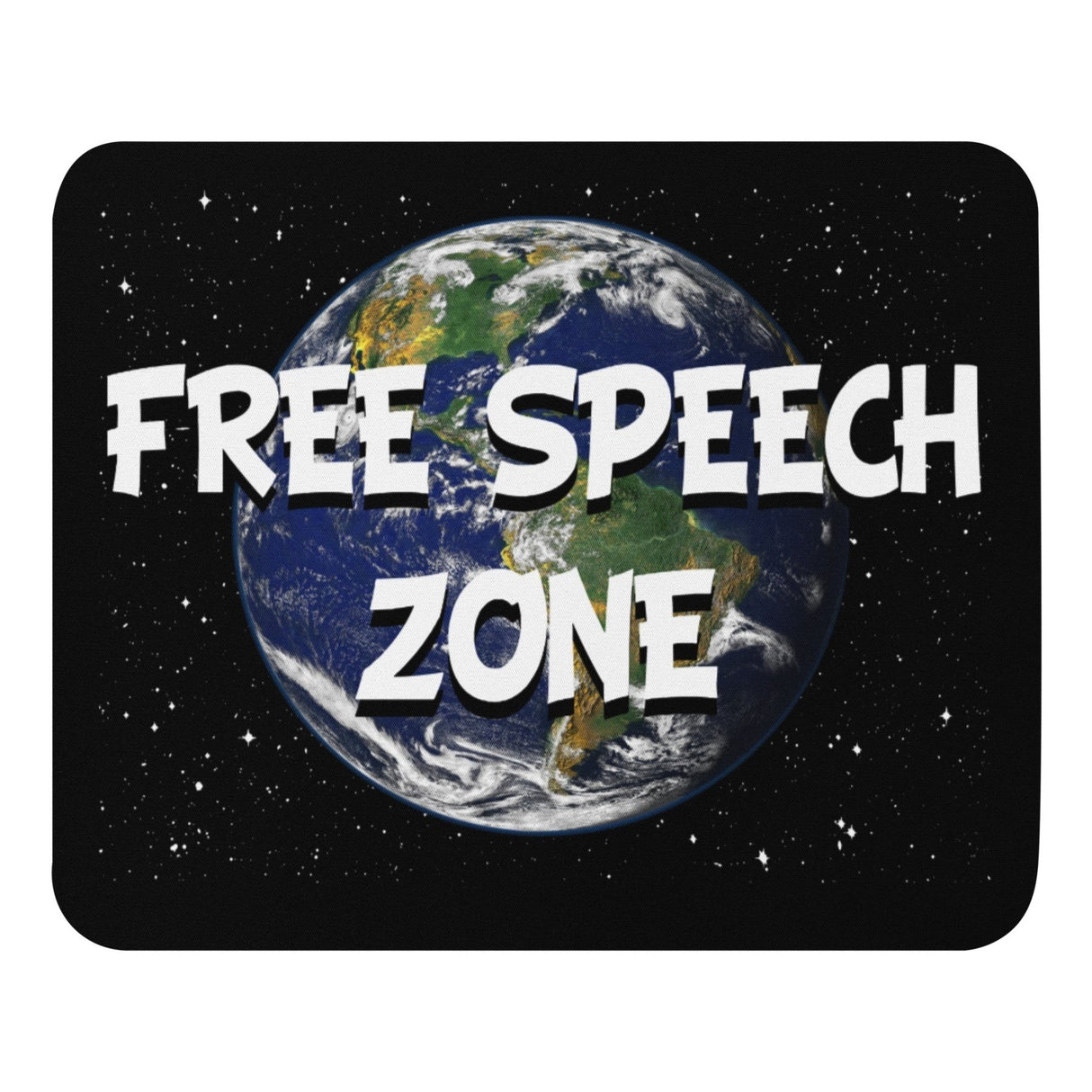 Free Speech Zone Earth Mouse Pad