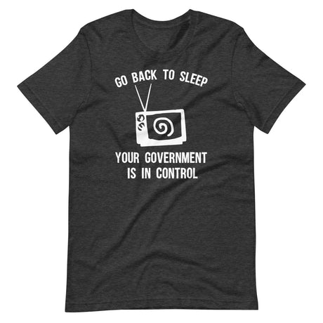 Go Back To Sleep Your Government Is In Control Shirt