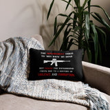 Government Buyback Gun Throw Pillow