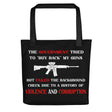 Government Buyback Gun Tote Bag