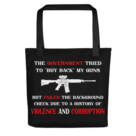 Government Buyback Gun Tote Bag