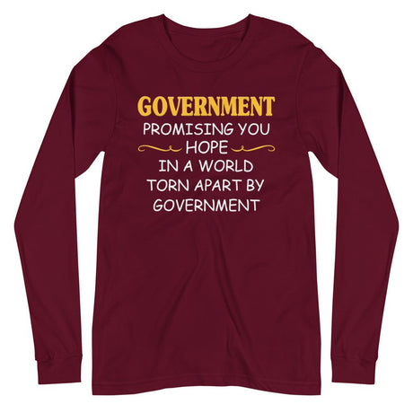 Government Promising Hope Premium Long Sleeve Shirt