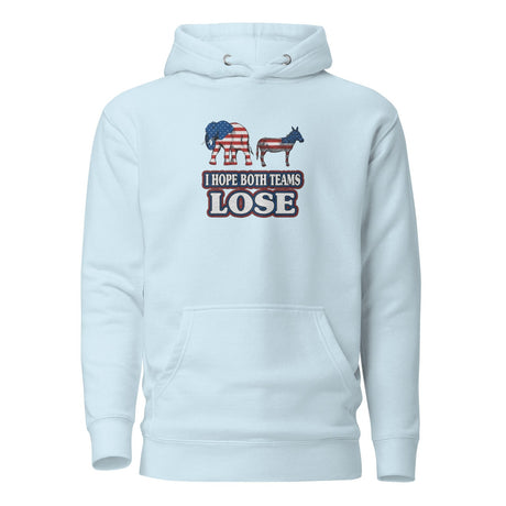 I Hope Both Teams Lose Embroidered Hoodie