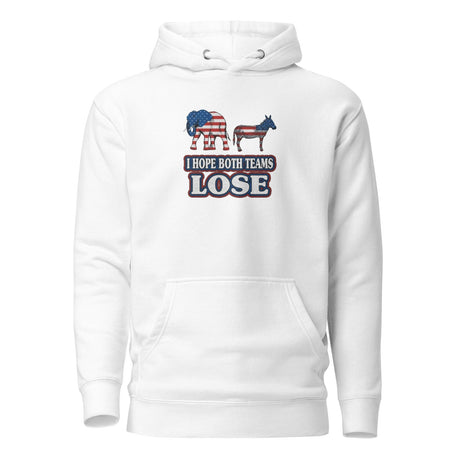 I Hope Both Teams Lose Embroidered Hoodie