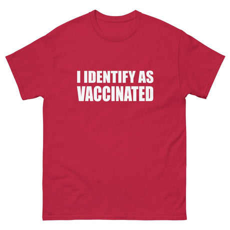 I Identify as Vaccinated Heavy Cotton Shirt