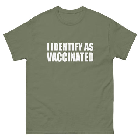 I Identify as Vaccinated Heavy Cotton Shirt