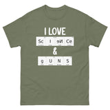 I Love Science and Guns Heavy Cotton Shirt